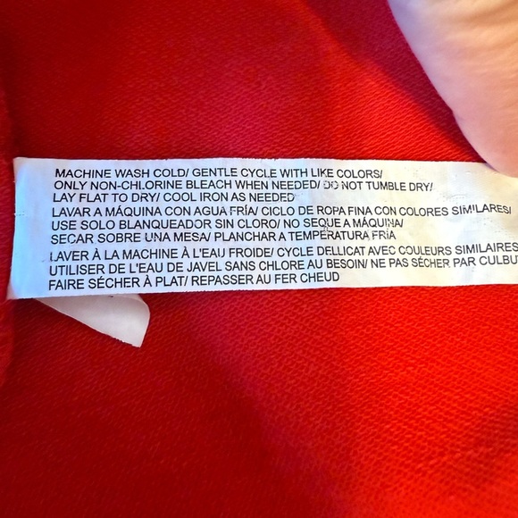 Eloquii Plus Size Women's Red Ruffle Sweatshirt - Picture 7 of 8